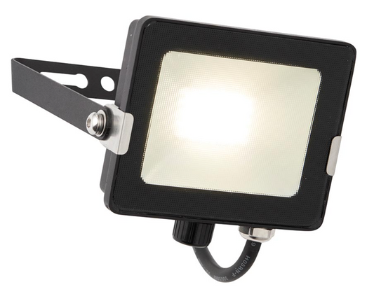 Sal Matt Black IP65 20W 4000K PIR LED Floodlight