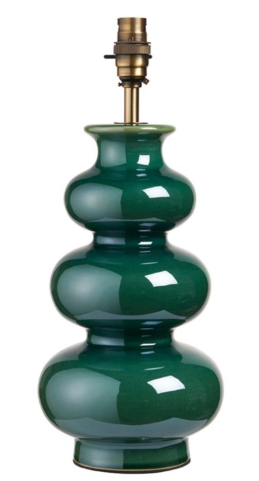 MBL green ceramic table light base only - ID 13522