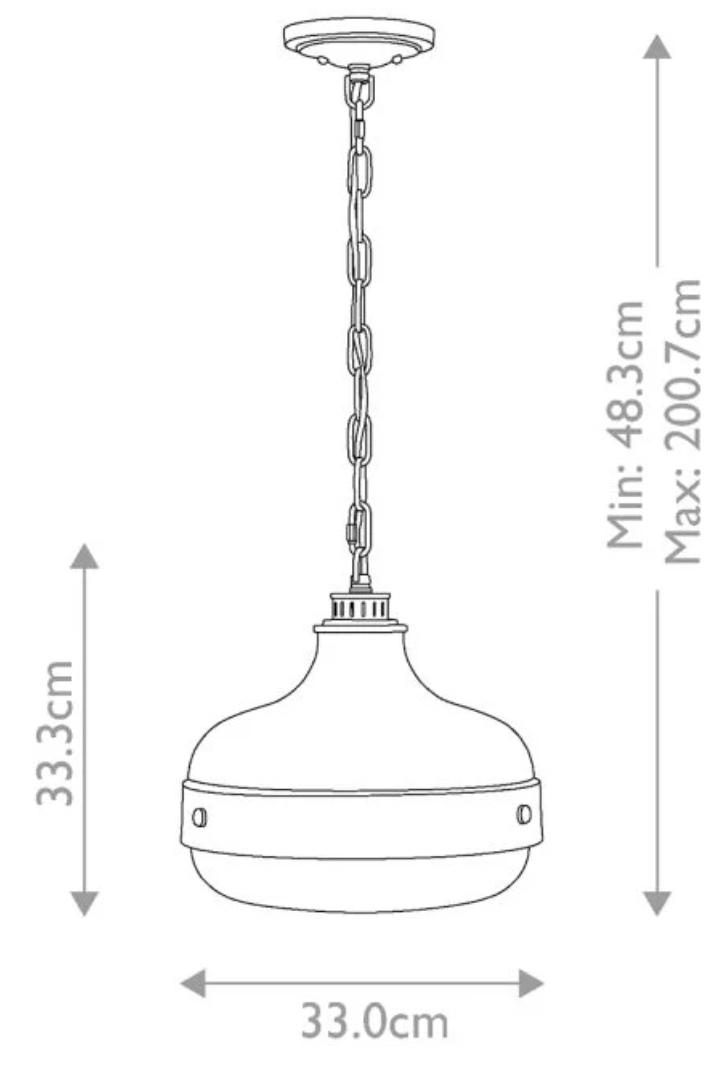 Hoebridge Industrial Style Pendant - ID 7533