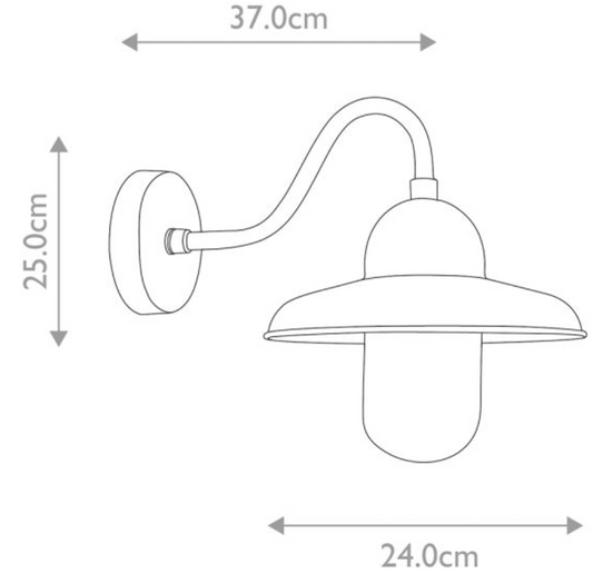 Broadway Brass Outdoor Wall Light - ID 6478