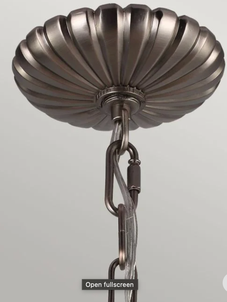 Acton Antique Nickel Victorian Orb 3 Light Pendant - ID 7371