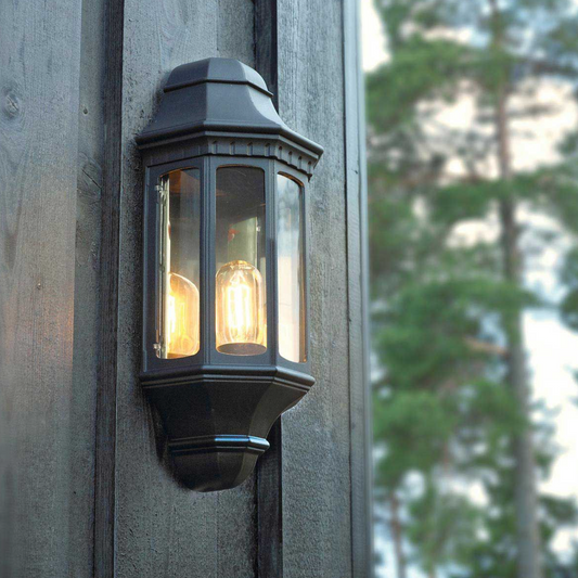 Alexandra Large Exterior Half Lantern - Colour Options