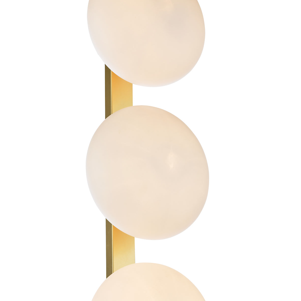 TAU 3 Light Floor Lamp in Matt Gold & Opal Glass - ID 13467