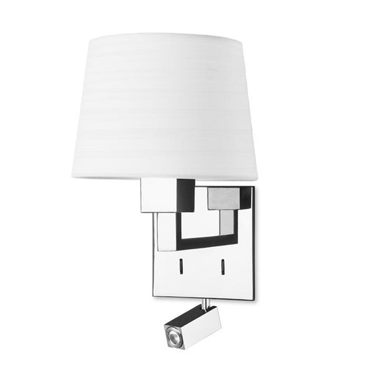 Bromley Contemporary Wall Light With LED Reading Module In Chrome - ID 7889
