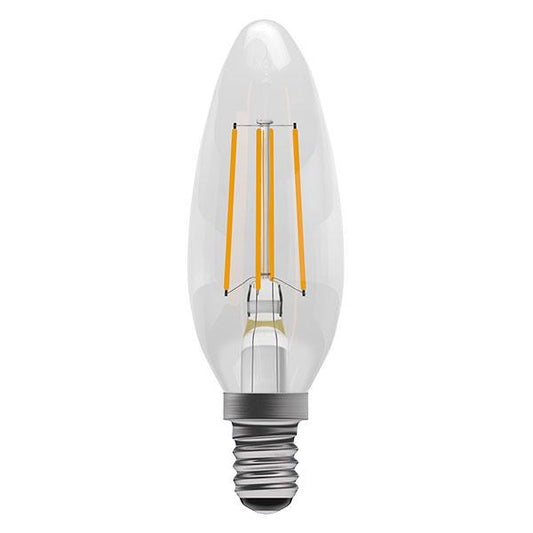 Clear Candle Lamp Warm White 4W LED E14 - ID 9715