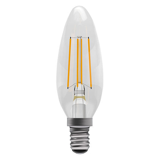 Clear Candle Lamp Warm White 4W LED E14 NON DIMMABLE - ID 12492