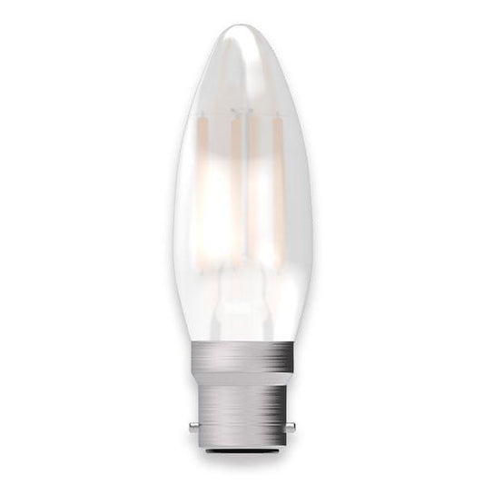 Opal Candle Lamp Warm White 4W LED B22 - ID 9704