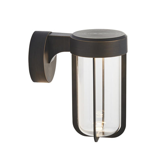 Die Cast IP44 LED Wall Light In Brushed Bronze With Clear Glass - ID 11077 - LOW STOCK, PLEASE CALL