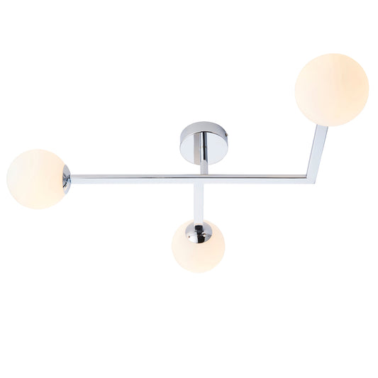 Contemporary Bathroom Chrome Angled Ceiling Light - ID 11675
