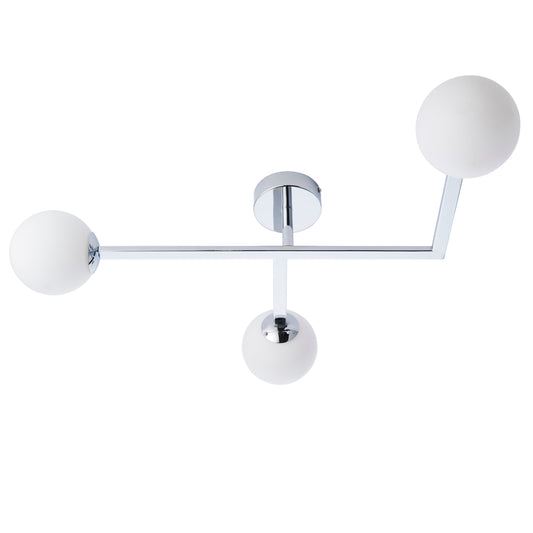 Contemporary Bathroom Chrome Angled Ceiling Light - ID 11675