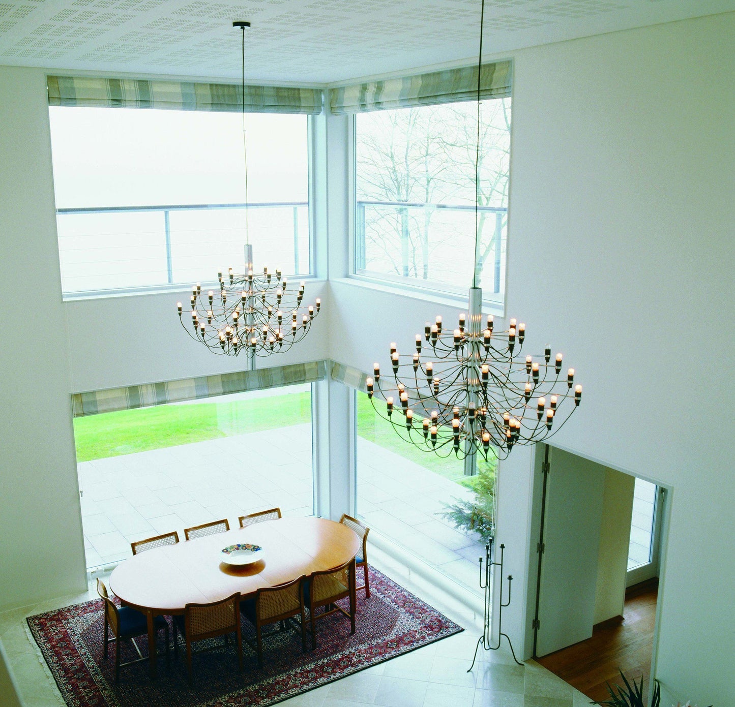 FLOS 2097/30 Suspension In Polished Brass With Frosted LED Bulbs Included - 9894