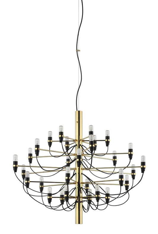 FLOS 2097/30 Suspension In Polished Brass With Clear LED Bulbs Included - 9891