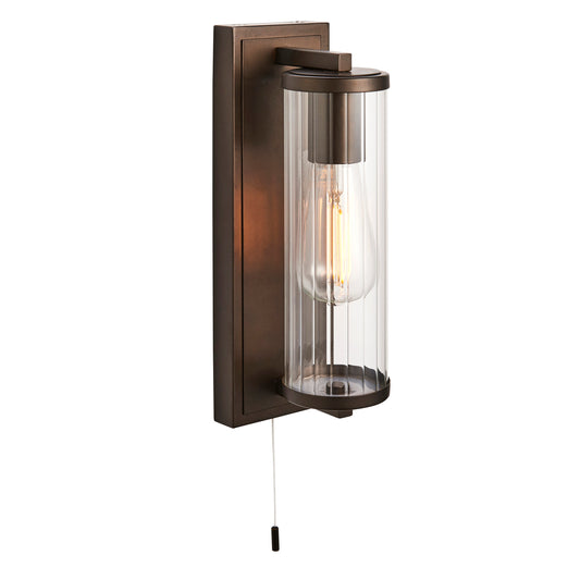 Cylinder Dark Bronze Bathroom Wall Light - ID 11672