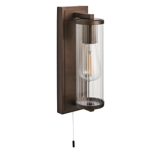 Cylinder Dark Bronze Bathroom Wall Light - ID 11672