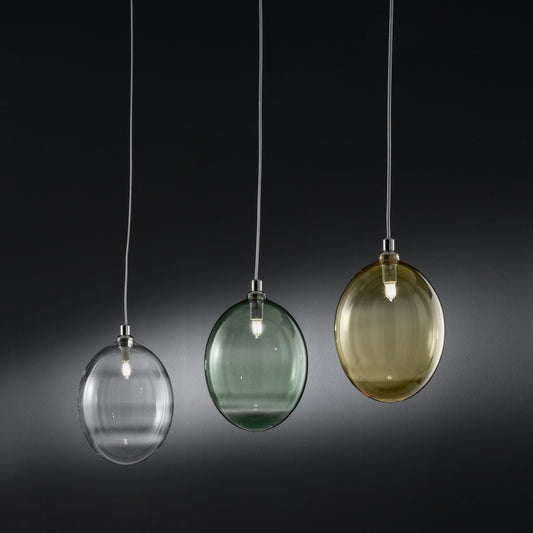 Ballon Bespoke Italian Single Pendant with Blown Glass - Colour Options