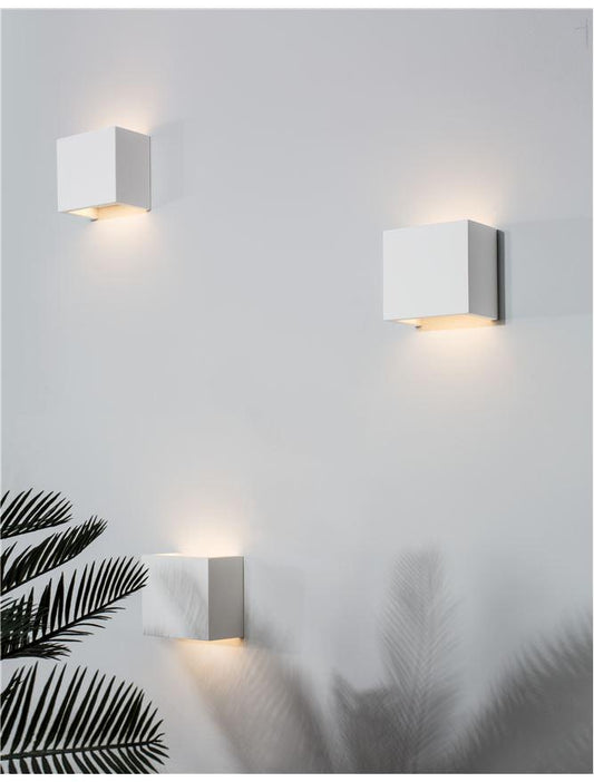 SAN Up & Down Light In White Gypsum - ID 10368