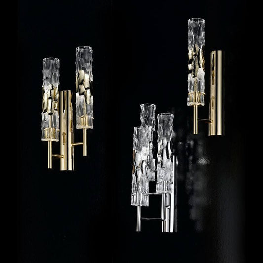 Becton Murano Glass Triple Light Wall Light - ID 8048