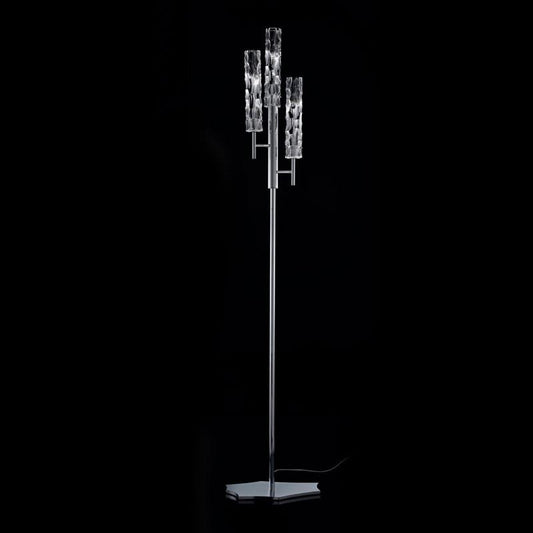 Bamboo Murano Glass 3 Light Floor Lamp