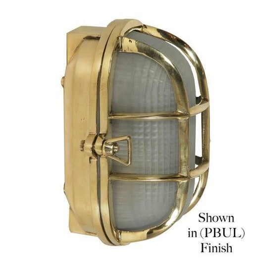 Classic Reproductions Oval Ships Bulkhead Light (Small) - London Lighting - 1