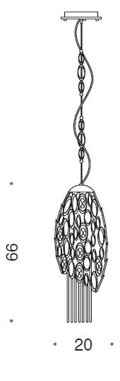 Canning Medium Suspension Pendant with LED in Base - ID 8193
