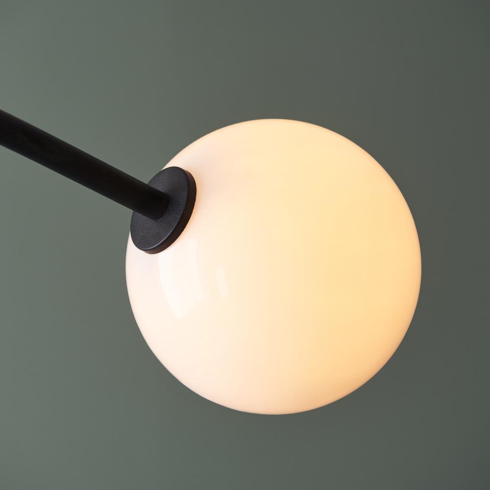 Textured Matt Black Adjustable Four Lamp Semi-Flush Ceiling Light - ID 11113