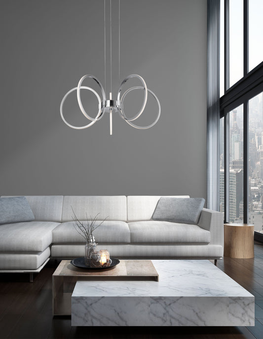 Addiscombe Chrome LED Pendant - ID 8608