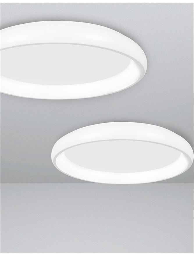 ALB Sandy White Aluminium & Acrylic Dimmable Inner Light Ring Flush Medium - ID 10387
