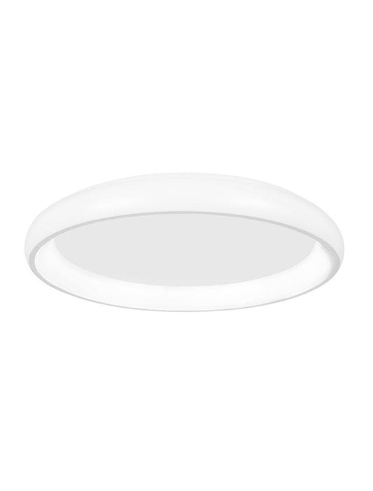ALB Sandy White Aluminium & Acrylic Dimmable Inner Light Ring Flush Large - ID 10391