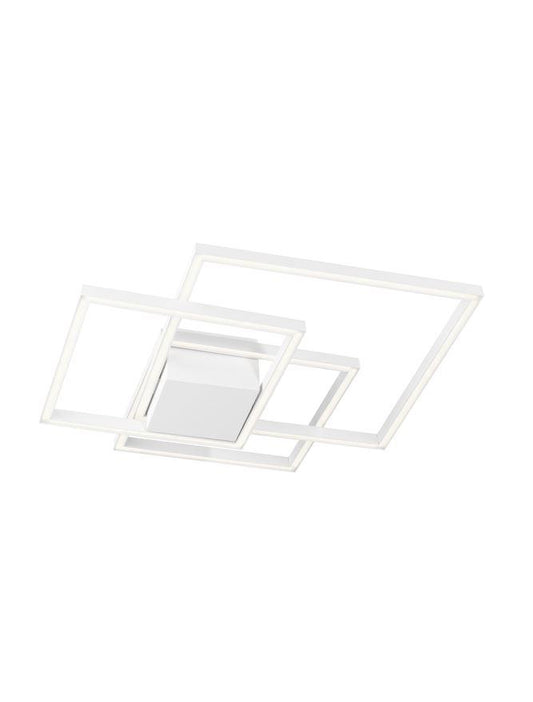 BIL White Aluminium & Acrylic Right Angle Medium Ceiling Light - ID 10577