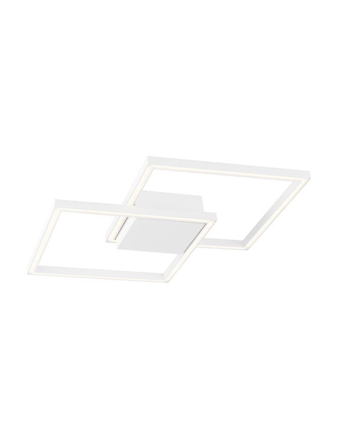 BIL White Aluminium & Acrylic Right Angle Small Ceiling Light - ID 10576