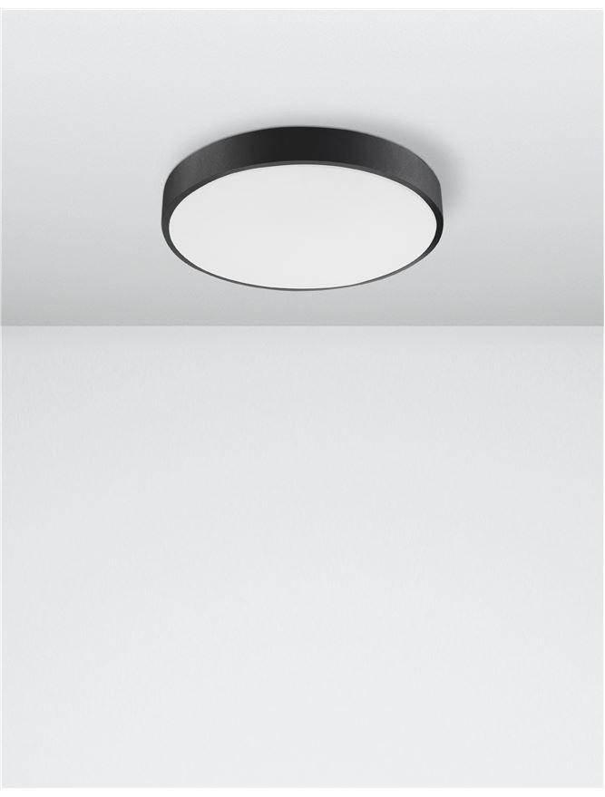 HAD Diffused Sandy Black Aluminium Ceiling Disc Light - ID 10590