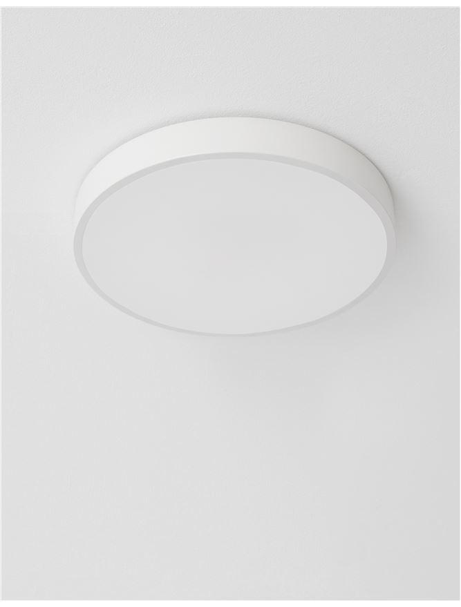 HAD Diffused Sandy White Aluminium Ceiling Disc Light - ID 10589