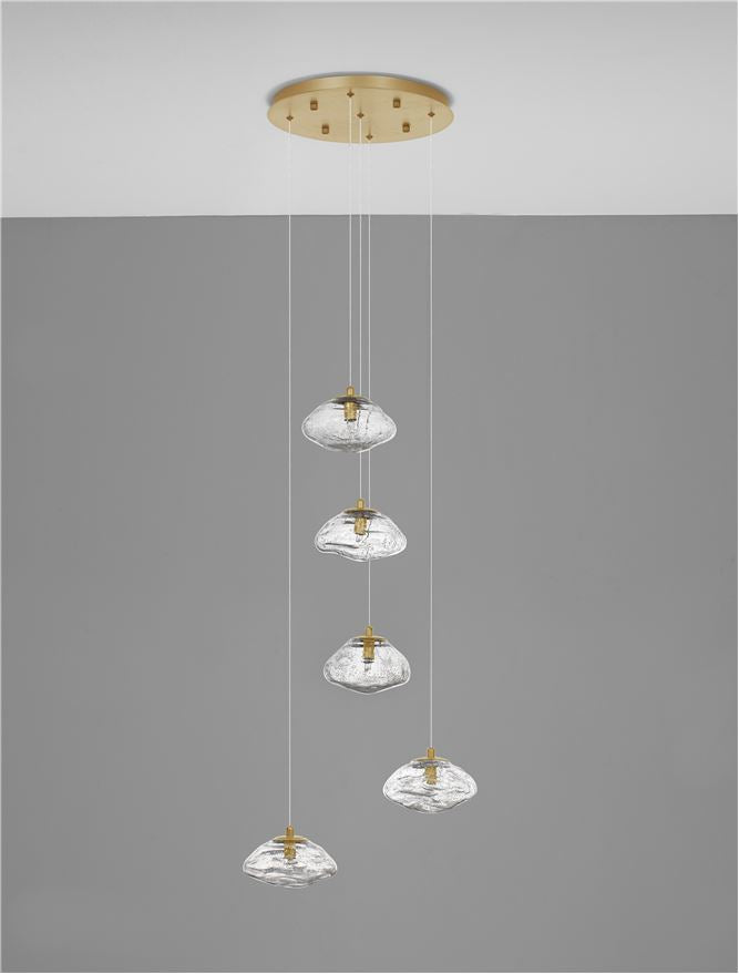 KIN 5lt Pendant Brass Gold - ID 11944