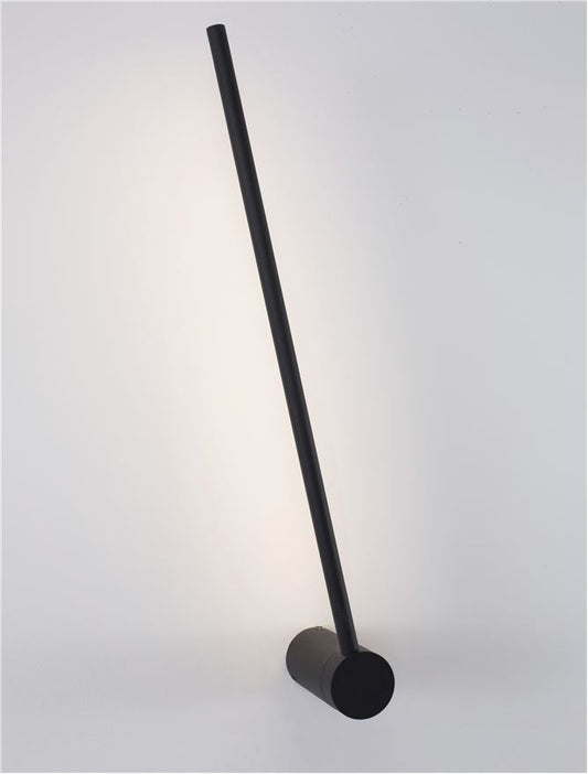 ADE Sandy Black Aluminium & Acrylic LED Rod Wall Light - ID 11865