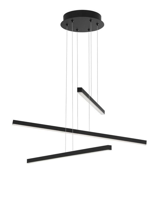 EBE Sandy Black Aluminium 3 Girder Pendant - ID 10145