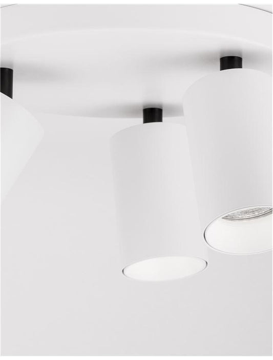 NL Sandy White Triple Round GU10 spotlight - ID 11166