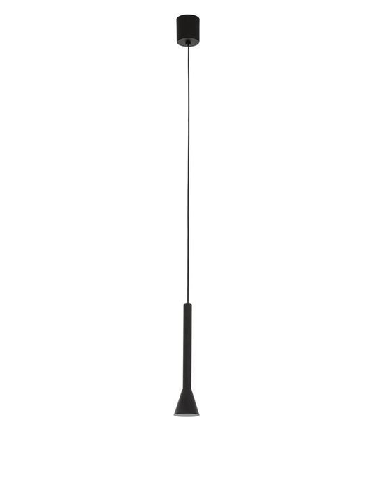 NAV Matt Black Aluminium Cone Head Single Pendant - ID 10139