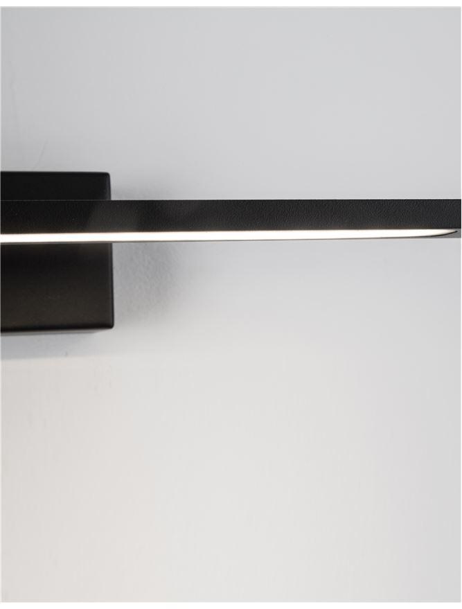 MON 41.5cm Black Single Arm LED Bathroom Wall Light - ID 10975