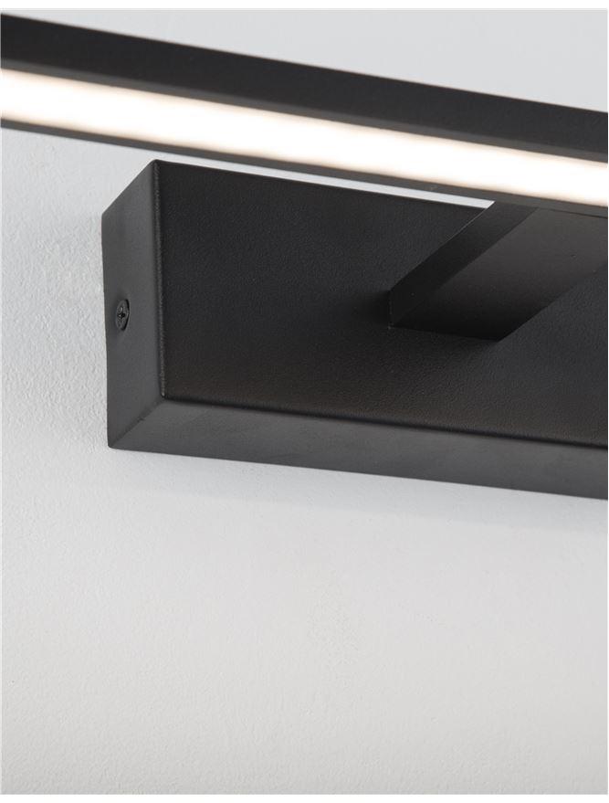 MON 41.5cm Black Single Arm LED Bathroom Wall Light - ID 10975