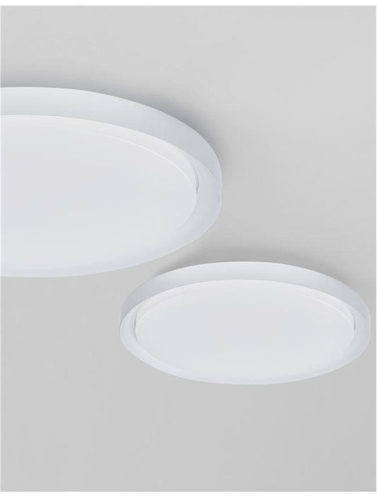 TRO Diffused White Aluminium Large Ceiling Light - ID 10601