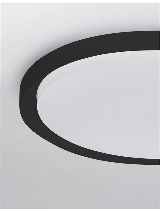 TRO Diffused Black Aluminium Large Ceiling Light - ID 10604