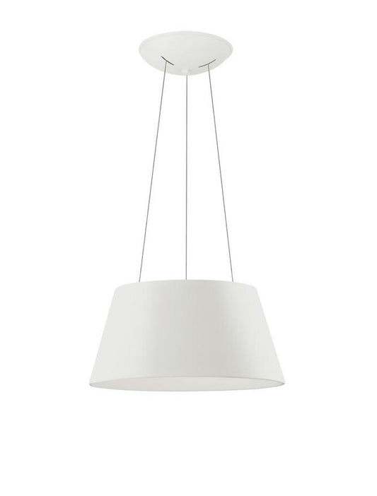 VOL White Metal Tapered Drum With Acrylic Diffused Inner Pendant - ID 10448