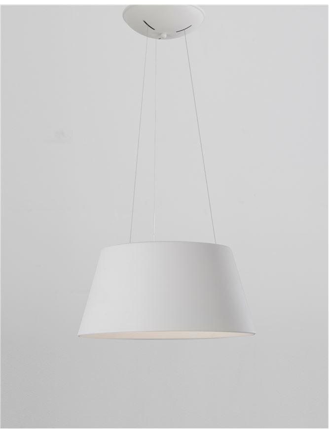 VOL White Metal Tapered Drum With Acrylic Diffused Inner Pendant - ID 10448