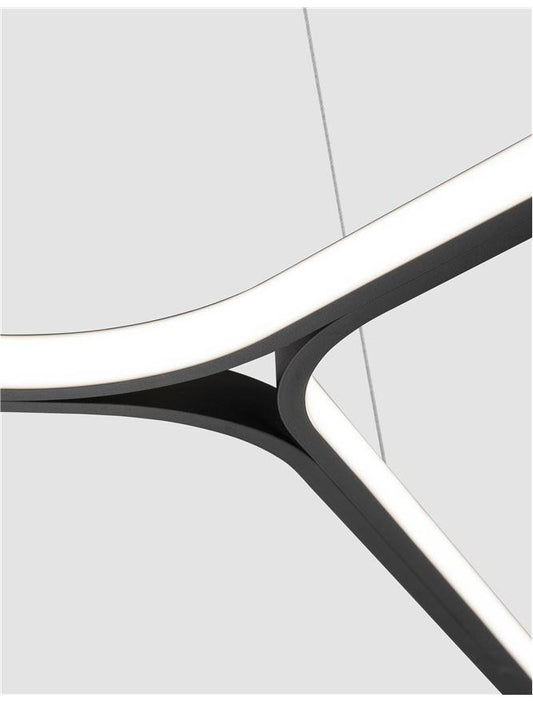 ODE Sandy Black Aluminium Triangle Pendant - ID 10146