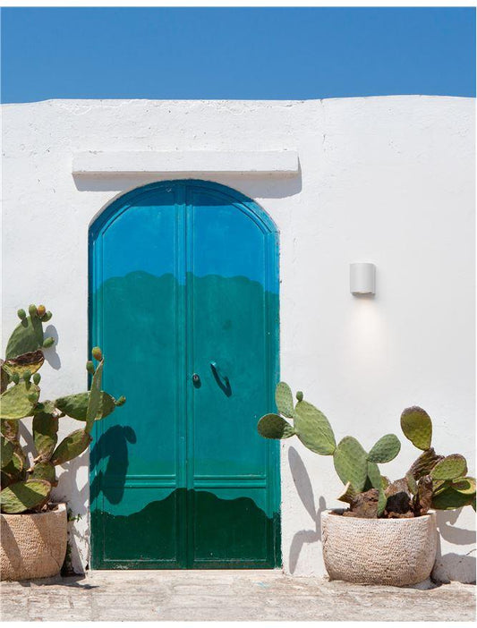 NER Compact Round Edge White Outdoor Wall Down Light - ID 10824