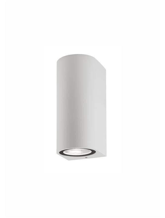 NER Compact Rounded Edge White Outdoor Wall Up / Down Light - ID 10822