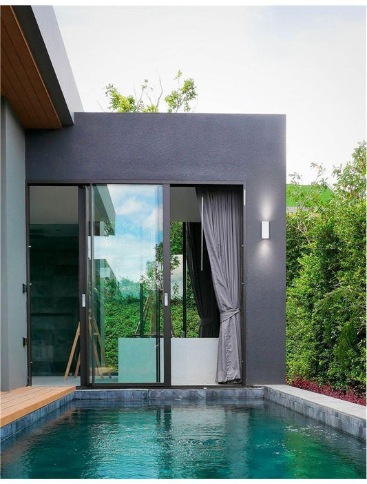 NER Compact Squared Edge White Outdoor Wall Up / Down Light - ID 10823