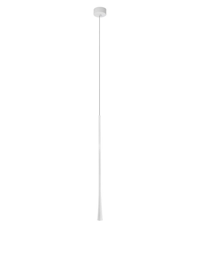 GOC White Metal & Fabric Wire Flute Single Pendant - ID 9962
