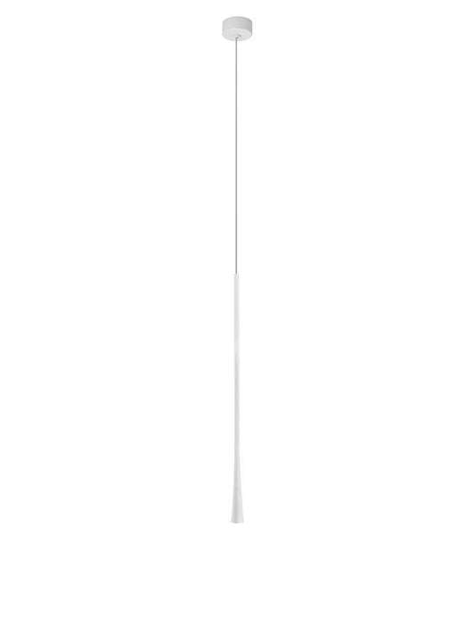 GOC White Metal & Fabric Wire Flute Single Pendant - ID 9962