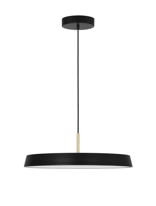 VET Matt Black Aluminium & Acrylic Single Pendant - ID 9995
